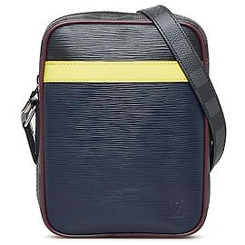 Louis Vuitton Nero Epi Damier Graphite Danube Slim