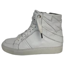 Sneakers Zadig & Voltaire ZV1747 HIGH FLASH in pelle bianca