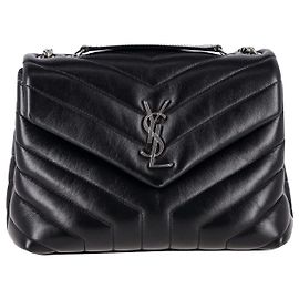 Borsa a tracolla Loulou piccola Saint Laurent in pelle nera