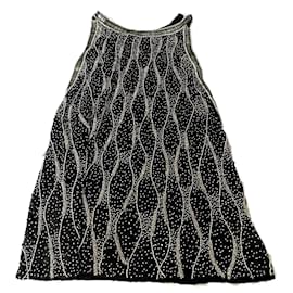 Zara Damen-Top mit Pailletten und tiefem Arm