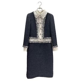 ***Vestido de encaje de tweed CHANEL