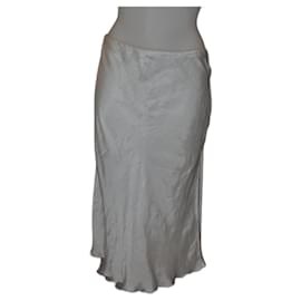 Versace Midi Skirt Grey Viscose
