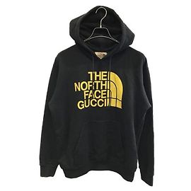 ***Felpa con cappuccio e stampa logo GUCCI × THE NORTH FACE frontale