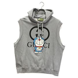 ***GUCCI x Doraemon (Gucci x Doraemon)  Ärmelloser Kapuzenpullover für die Zusammenarbeit