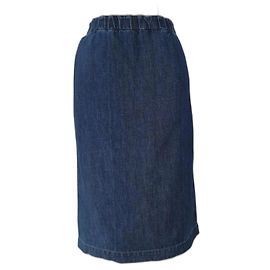 Falda Marni Azul Vaquera Algodón Lino