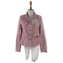 Bitte Kai Rand Gestreifter roter Blazer