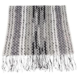 Foulard Missoni in maglia Chevron con paillettes