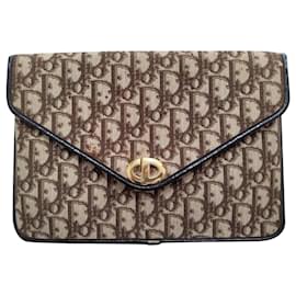 Clutch Dior Montaigne Monogramma Marrone in Tela