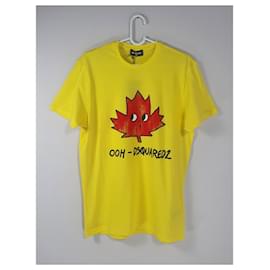 T-shirt Dsquared2 en coton jaune
