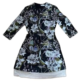 Dior Seidenkleid mehrfarbig