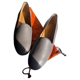 Mocassini Hermès Gaspard in pelle grigia