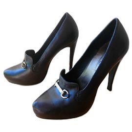 Mocassini Liu.Jo in pelle nera con cristallo Swarovski