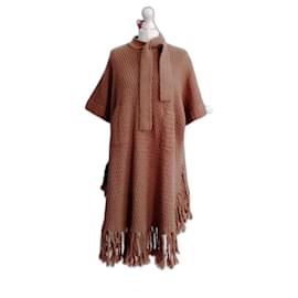 Autre Marque Capa Poncho Manoush Camello