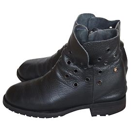 Botines de piel Maison Martin Margiela negros