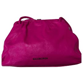 Sac à main Balenciaga Cloud en cuir fuschia