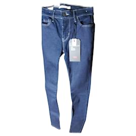 Jean Levi's Super Skynny 710 Bleu Foncé Coton