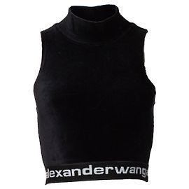 Autre Marque Alexander Wang, Cuello alto sin mangas con cordón elástico