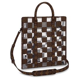 Louis Vuitton Sac Plat Monogram Chess Tela Marrone