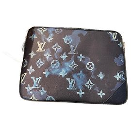Borsa messenger Louis Vuitton trio colore blu acqua