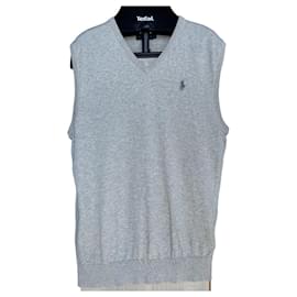 Ralph Lauren Polo Golf Strickweste grau Baumwolle - Autre Marque