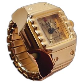 Autre Marque Rochelle Quarzringuhr vergoldet