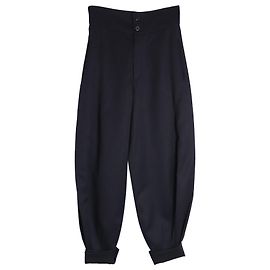 Chloé Pantalones de pernera cónica Chloe en azul marino Lana Vergine