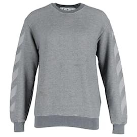 Moletom Off-White Arrows Crewneck em Algodão Cinza - Off White