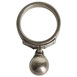 Tiffany & Co Kugel-Ohrring aus silbernem Metall