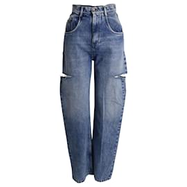 Vaqueros con aberturas laterales Maison Margiela en denim de algodón azul - Maison Martin Margiela