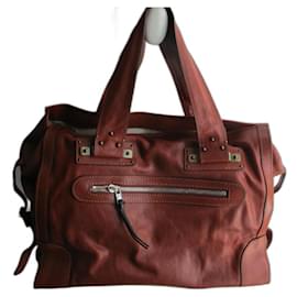 Borsa tote Chloé Edith in pelle caramello