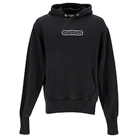 Autre Marque Eytys Lewis Logo-Patch-Hoodie aus schwarzer Bio-Baumwolle