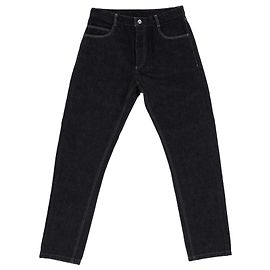 Jeans Bottega Veneta a gamba dritta in cotone blu navy