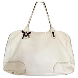 Borsa weekend Princy Gucci XXL in pelle eggshell