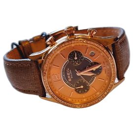 Autre Marque Breil Milano Novo Watch with Swarovski Stones and Leather Strap