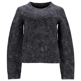 Valentino Garavani Sweat-shirt à imprimé papillon Valentino en coton gris