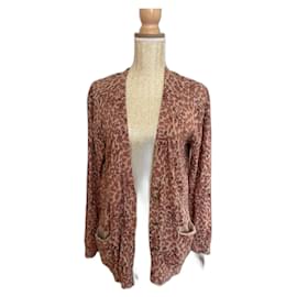 Marc by Marc Jacobs Strickjacke aus Baumwolle Braun Gepunktet