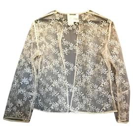 Max Mara Sport Max Oberteil aus Tüll Beige