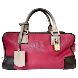 Borsa a mano Loewe Amazona in pelle nera