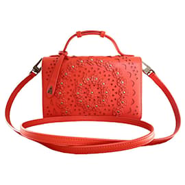 Alaïa WOC Tasche Rot aus Lammfell