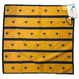 Carré Gucci in cotone blu e giallo
