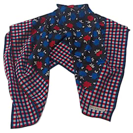 Foulard in seta Givenchy Nero Rosso Blu Beige