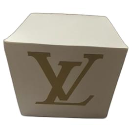 Louis Vuitton Logo Notepad Paper Cube Beige