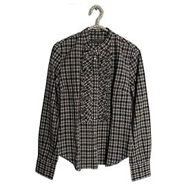Camicia Alexander McQueen a quadretti maniche lunghe cotone 42 IT