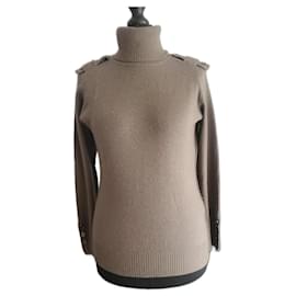 Burberry Rollkragenpullover aus Kaschmir Grau L