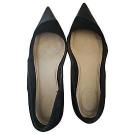 Ballerine Christian Dior Point Velluto Nero e Pelle