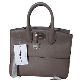 Bolso Salvatore Ferragamo Studio Beige de Ternera Martillada