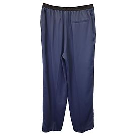 Elastische Hose von Balenciaga aus marineblauer Viskose