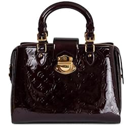 Bolsa de mão Louis Vuitton Melrose Amaranth Couro Marrom Escuro