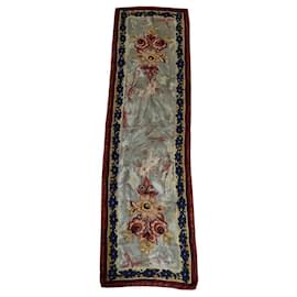Azzaro Seidenschal mehrfarbig mit Blumenmuster