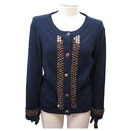 CHANEL JACKEN-CARDIGAN ORNE PARIS-BYZANCE P41690K03132 S 36 KASCHMIRWESTE - Chanel